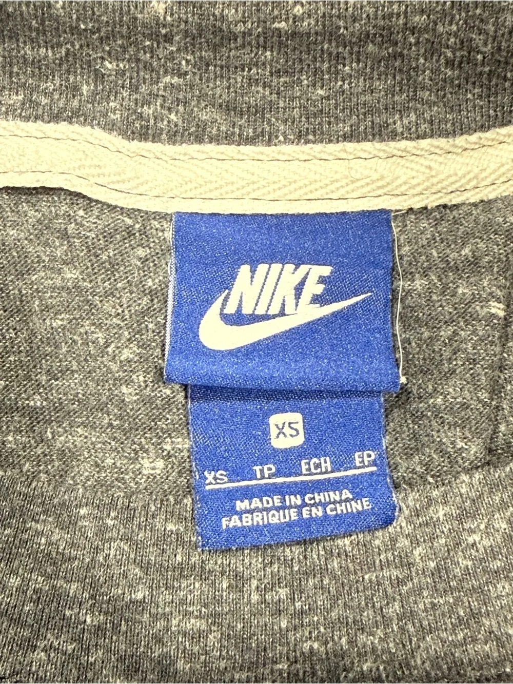 Nike Gray Sleeveless Hoodie Dress with White Logo